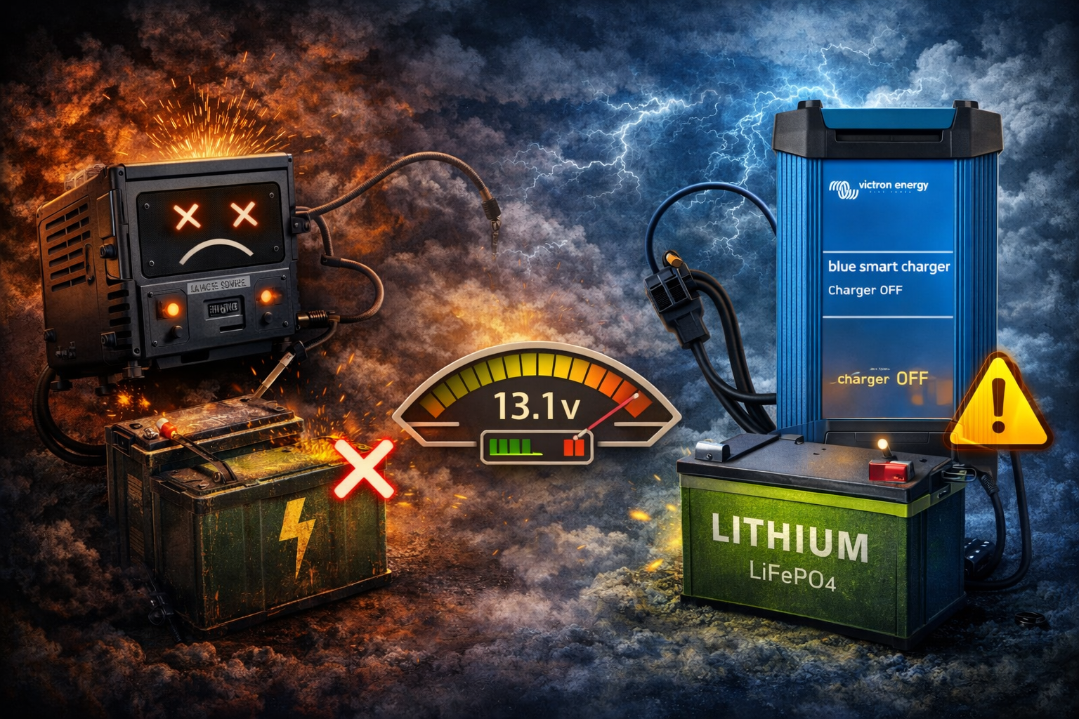 RV Converter Not Charging Lithium Battery (Causes + Fix)